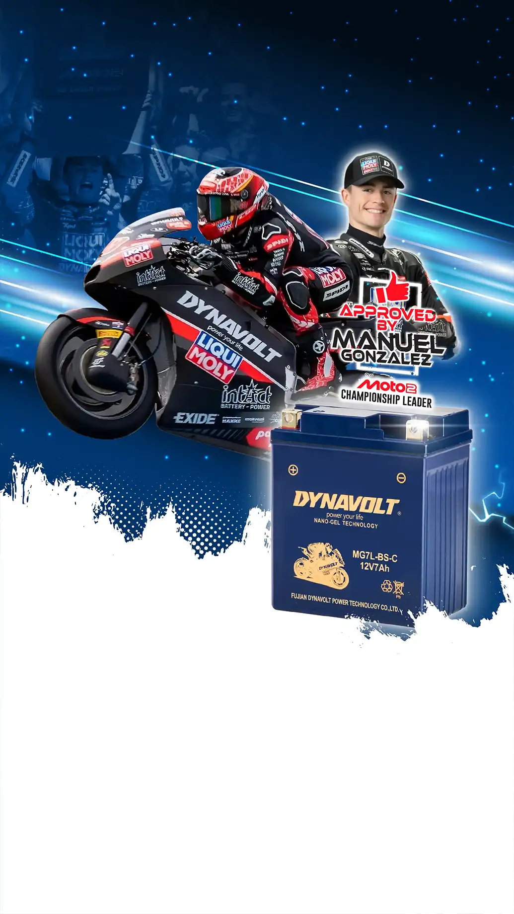 Product aki dynavolt sponsor motogp