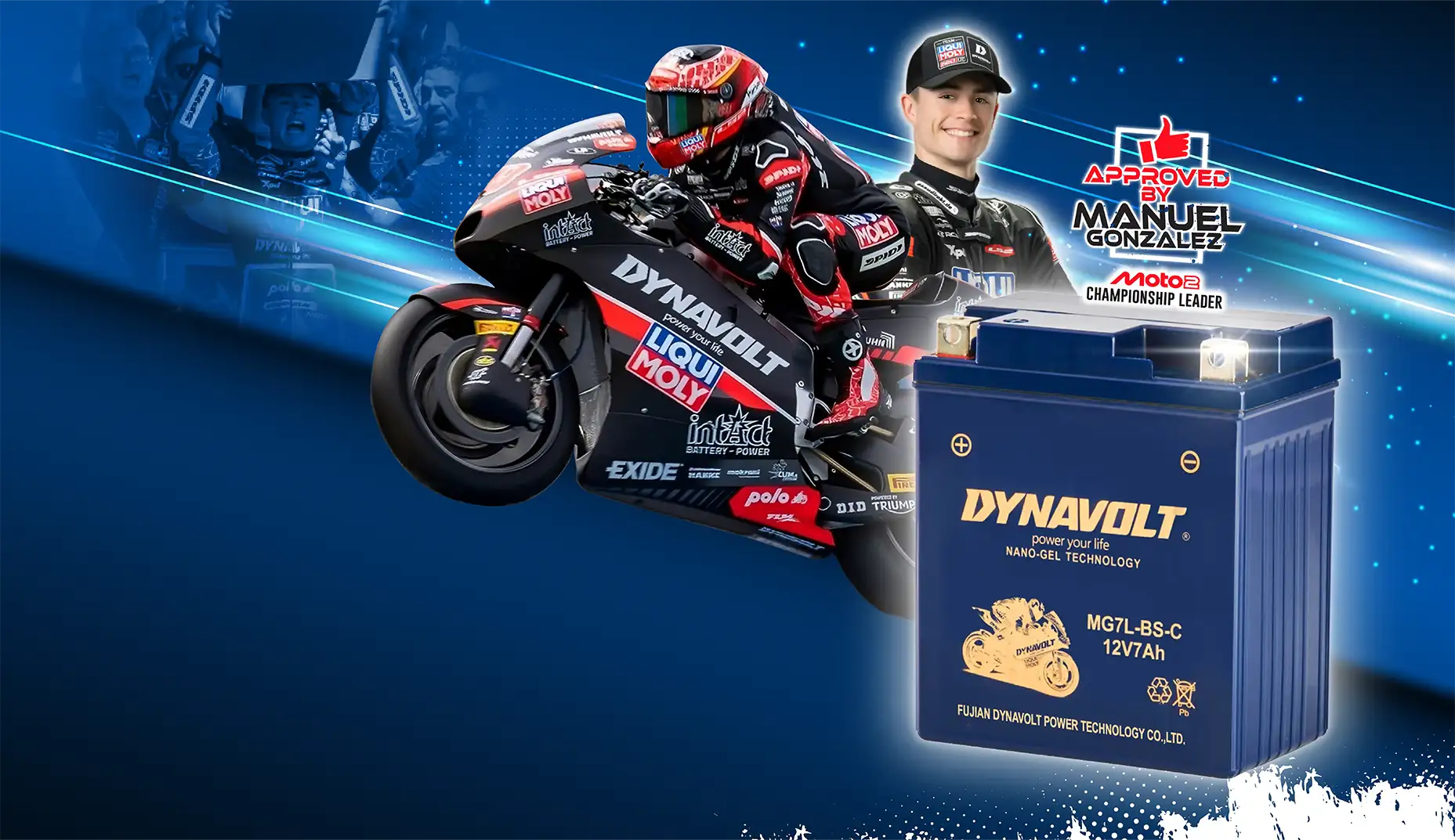 Product aki dynavolt sponsor motogp